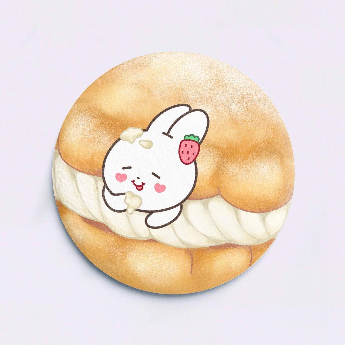 Badge Cream Puff