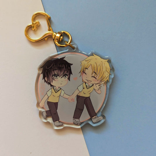 Banana Fish hand holding und sitting?